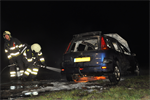 Prio 1 Brand Wegvervoer Auto Mienskerwei Eastermar